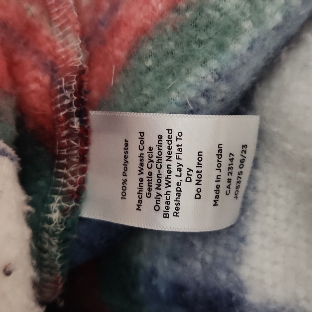 TALBOTS Ultra Plush Sherpa Fleece Shawl Zip Pullover - Plaid 🎈♣️ - Picture 9 of 9